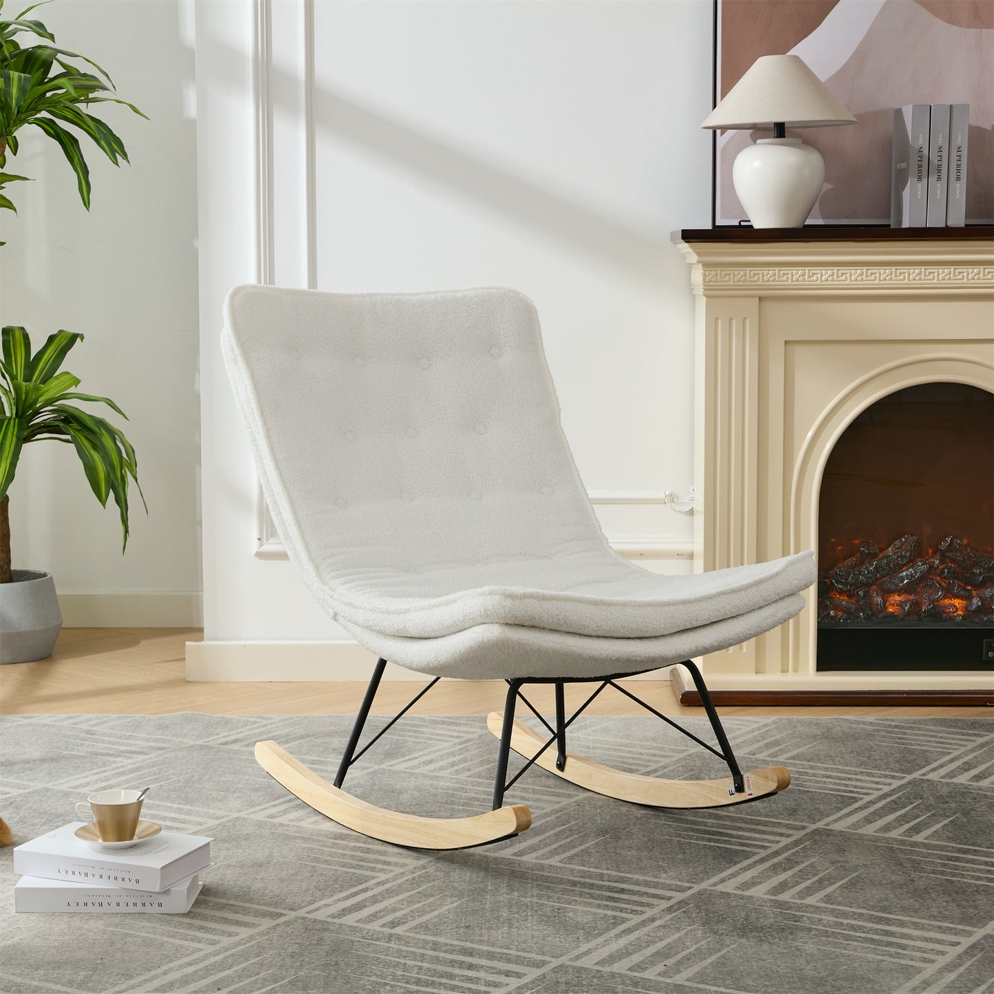 Cozy Armless Rocking Chair