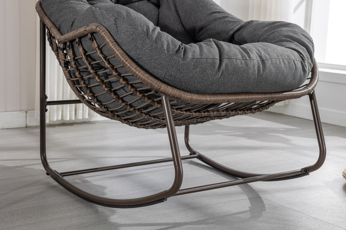 Rattan Rocking Recliner Chair