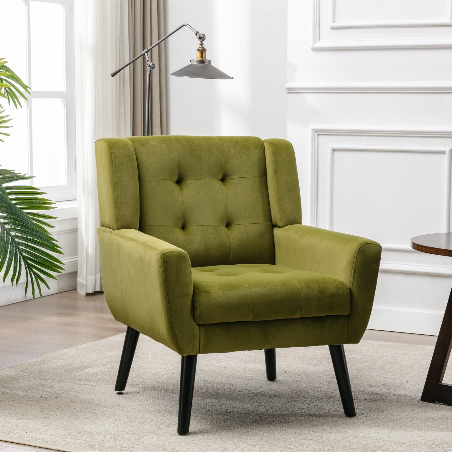 Velvet Ergo Accent Chair