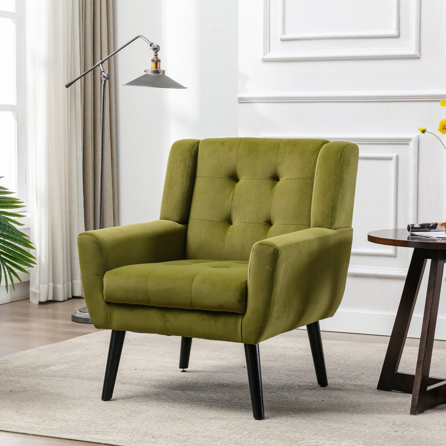Velvet Ergo Accent Chair