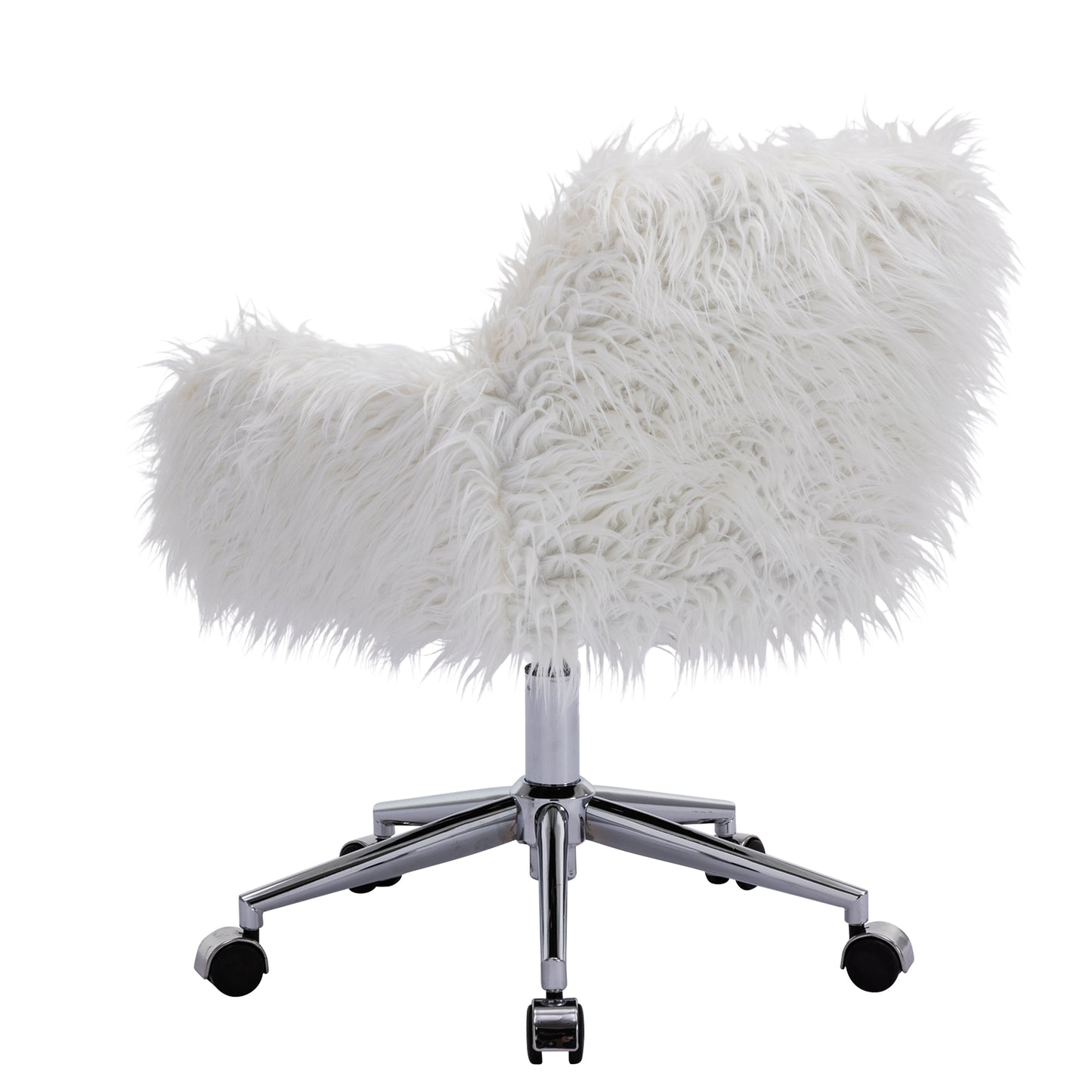 Modern Faux Fur Vanity Chair