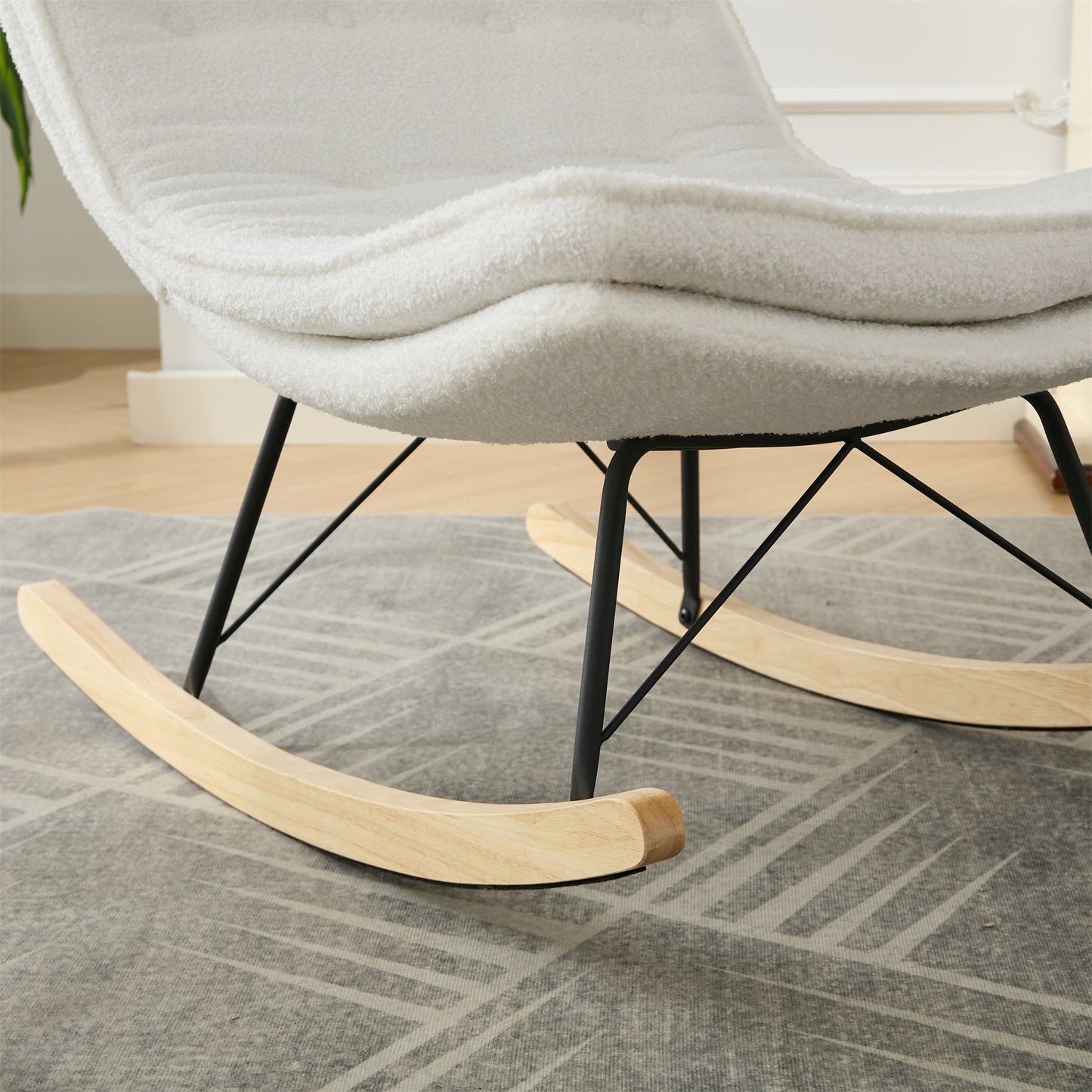Cozy Armless Rocking Chair