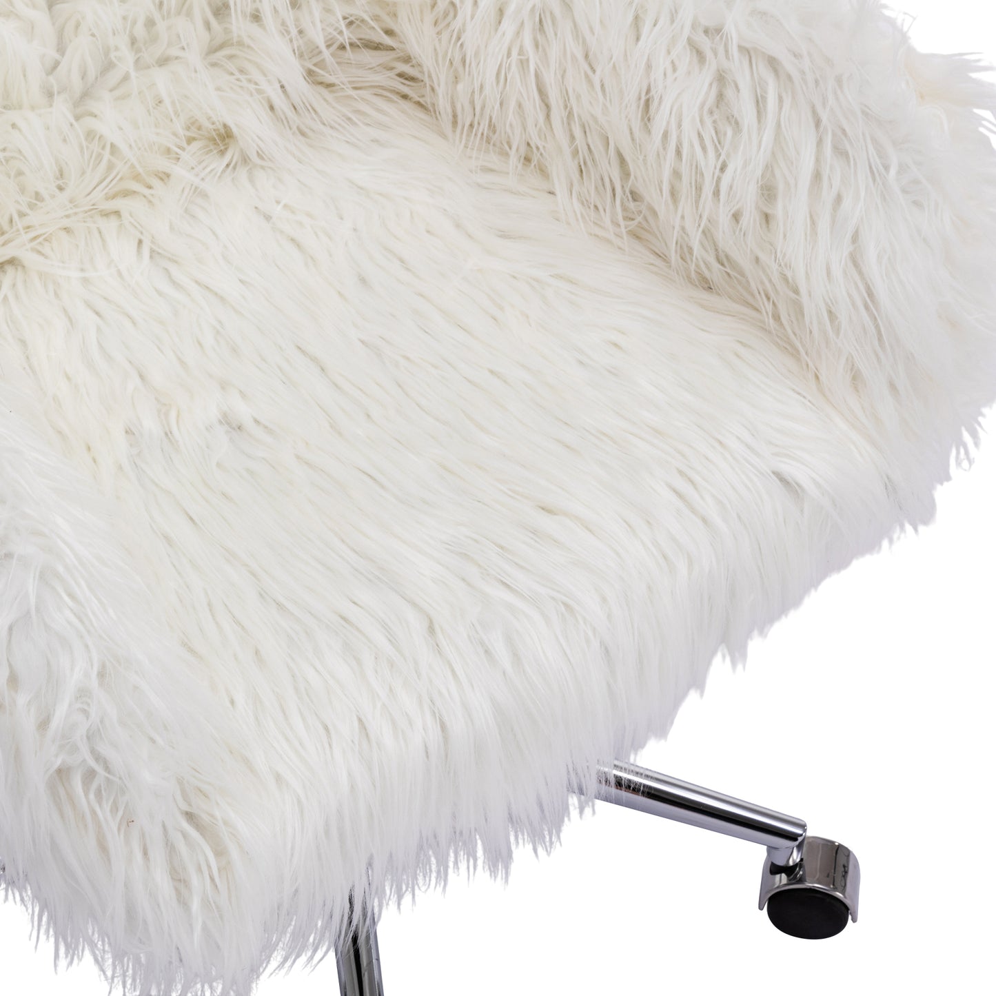 Modern Faux Fur Vanity Chair