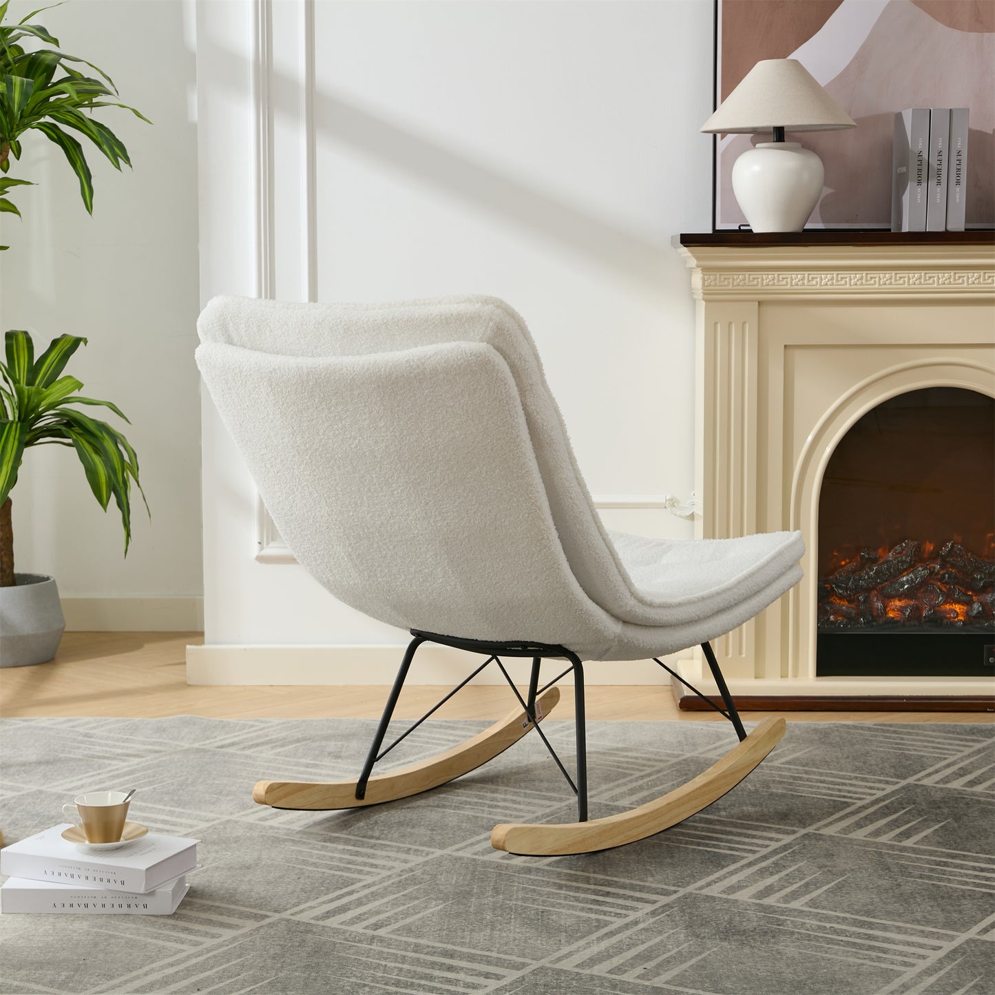 Cozy Armless Rocking Chair