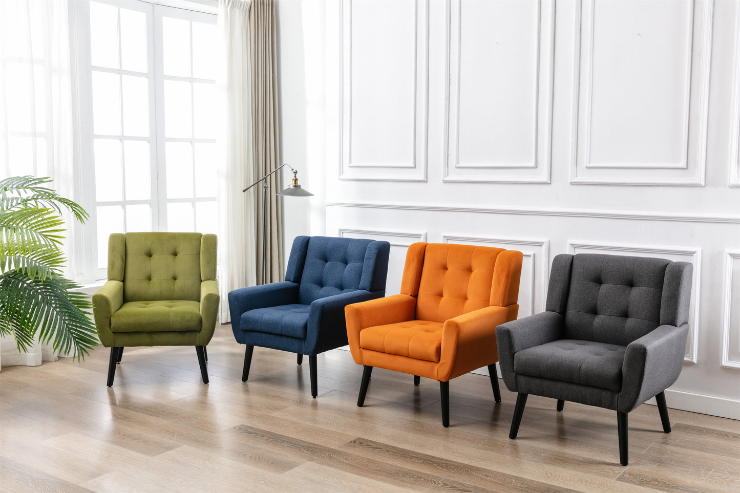 Velvet Ergo Accent Chair