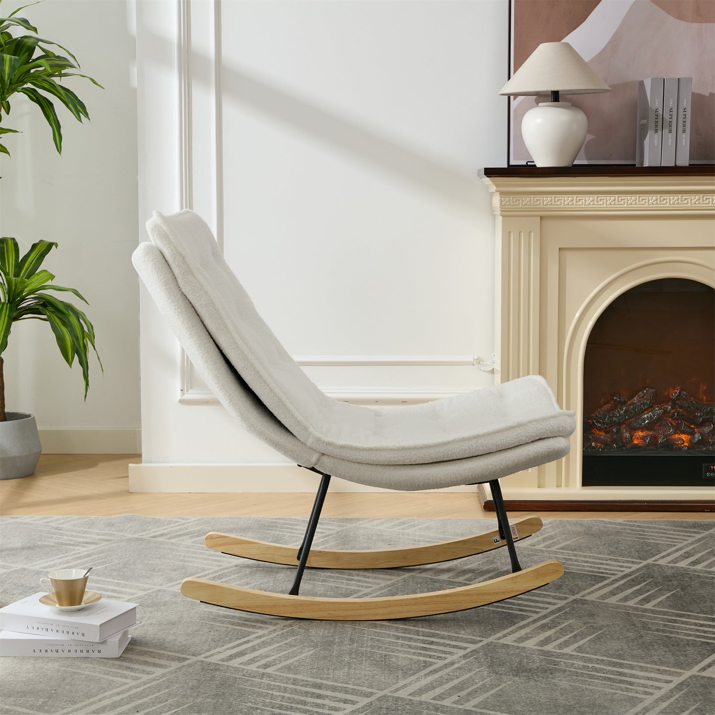 Cozy Armless Rocking Chair