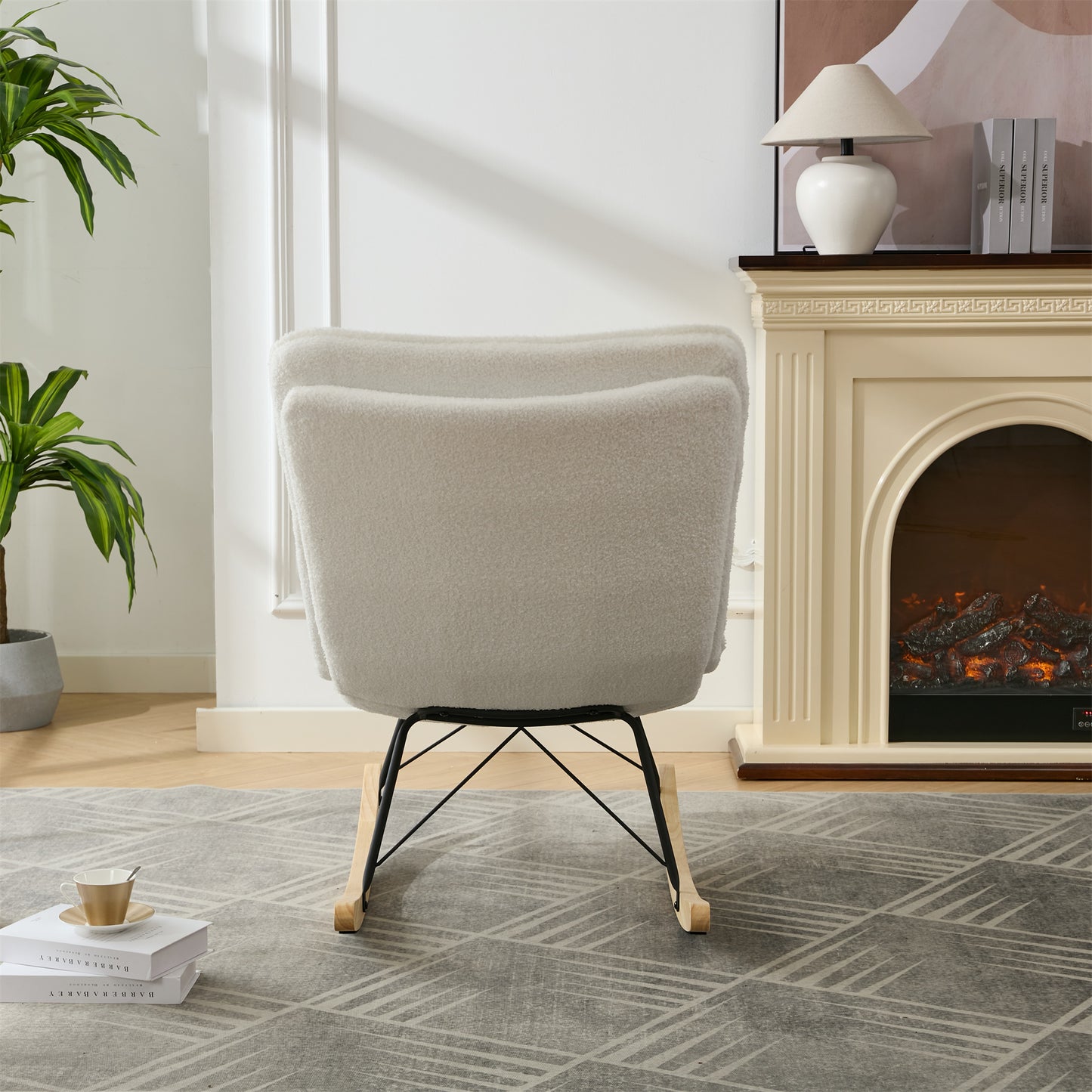 Cozy Armless Rocking Chair